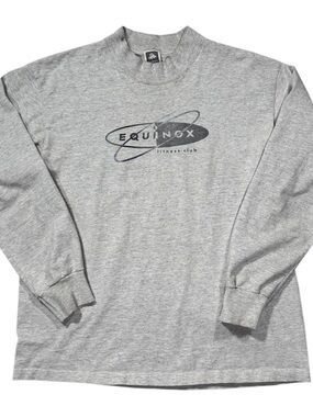 Vintage Equinox Fitness Club Long Sleeve Shirt (Size L)